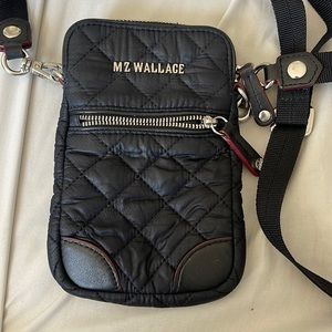 Black MZ Wallace Phone Bag